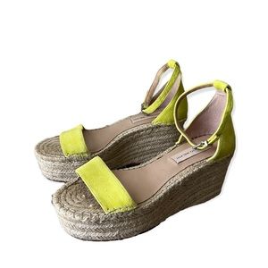 MAntonio Melani Neon Espadrille Ssandals Size 8.5